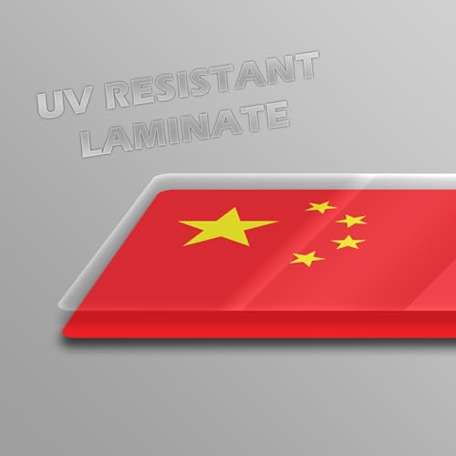 Image of World Country Flag Decal Stickers - Two Pack - for Cars Windows Bumpers Laptops Tablets Tumblers Cups Walls (China)