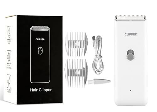 Tileon Dog Clippers,Quiet Washable USB Rechargeable Cordless Dog Grooming Kit,Electric Pets Hair Trimmers Shaver Shears for Dogs and Cats White