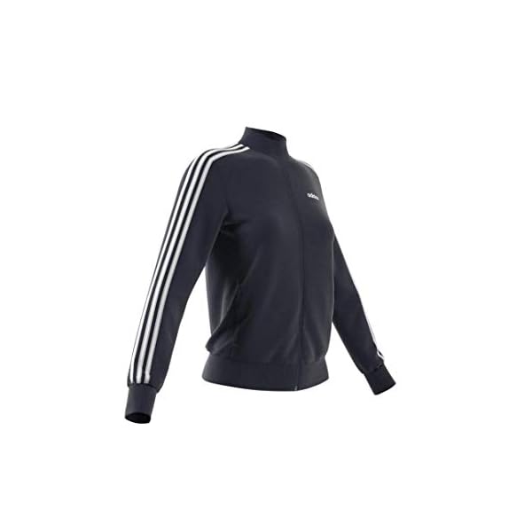 adidas-Womens-Essentials-3-Stripe-Track-Jacket adidas Women’s Essentials 3-stripes Tricot Track Jacket, Legend Ink/White, Large