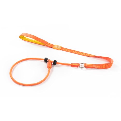 HowGo Slip Lead Dog Leash with 2 Spring-Loaded Stoppers (Orange 3.6FT)