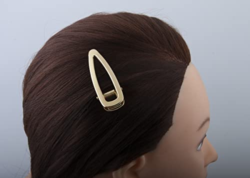 20 piezas Pinzas de Pelo de Metal KC Dorado para Mujeres y Niñas DIY Manualidades (60x20mm lágrima) miniatura 2