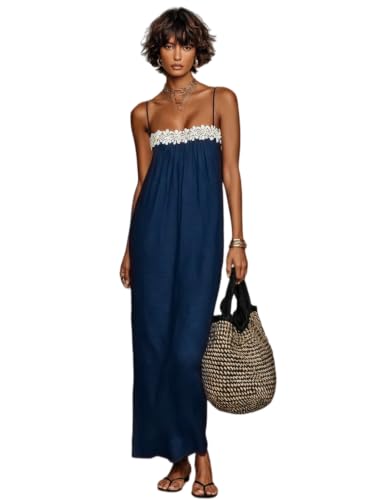 Robe longue en dentelle élégante pour briller lors de vos soirées d'été