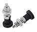 2PCS Push Fit Ball Nose Spring Plunger, M12x1.5 Stainless Steel Retractable Spring Plunger Return Knob Plunger Pin Non Lock Out Indexing Plunger for Industrial Equipment