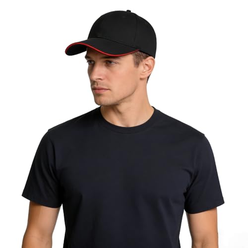 ITODA Casquette de Golf Longues Visiere en Coton Casquette Baseball Homme Femme Chapeau de Soleil/Voyage/Camping Protection Solaire Anti-UV Sun Cap Ajustable, idéal pour Printemps Eté