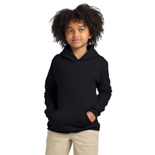 Image of Hanes Boys' EcoSmart Fleece Hoodie, Hooded Sweatshirt for Boys, Pullover Sweatshirt