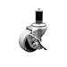 Service Caster - 2 Inch Swivel Thermoplastic Rubber Caster and 1-5/8