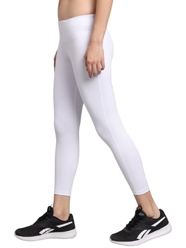 Image of TRUEREVO Sports Leggings for Women-Stretch Dryfit High Waist 7 /8th Gymwear Pants with Back Zipper Pocket-Quick Dry Activewear-Training Tights- for Yoga, Sports, Gym, Workout and Running