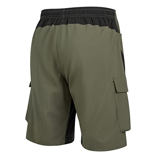 Vayager Men's Hiking Cargo Shorts Lightweight Multi Pocket Casual Outdoor Travel Shorts For Fishing Camping(Army Green Xxxl) #TOP1