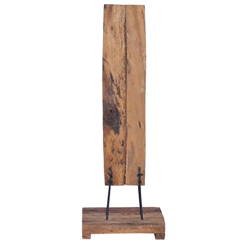 Soporte para 6 botellas de vino de madera de teca sólida miniatura 5