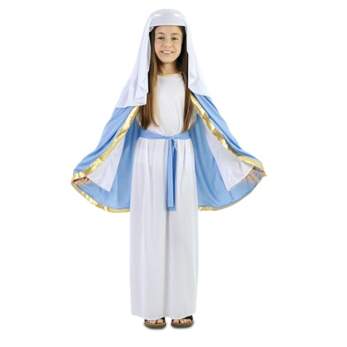 FYASA - Disfraz de Virgen maría para niña (7 a 9 años)