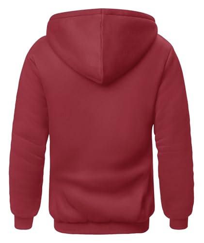Image of SCODI Hoodies for Men Heavyweight Fleece Sweatshirt - Full Zip Up Thick Sherpa Lined Hooded Sweatshirts