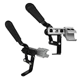 GALPADA 2 Pcs Aluminum Alloy Wheelchair Brakes Manual Hand Lock for Electric Transport Chairs Lightweight Drive Wheelchair Parts with Easy Operation for Home Hospital Nursing Use