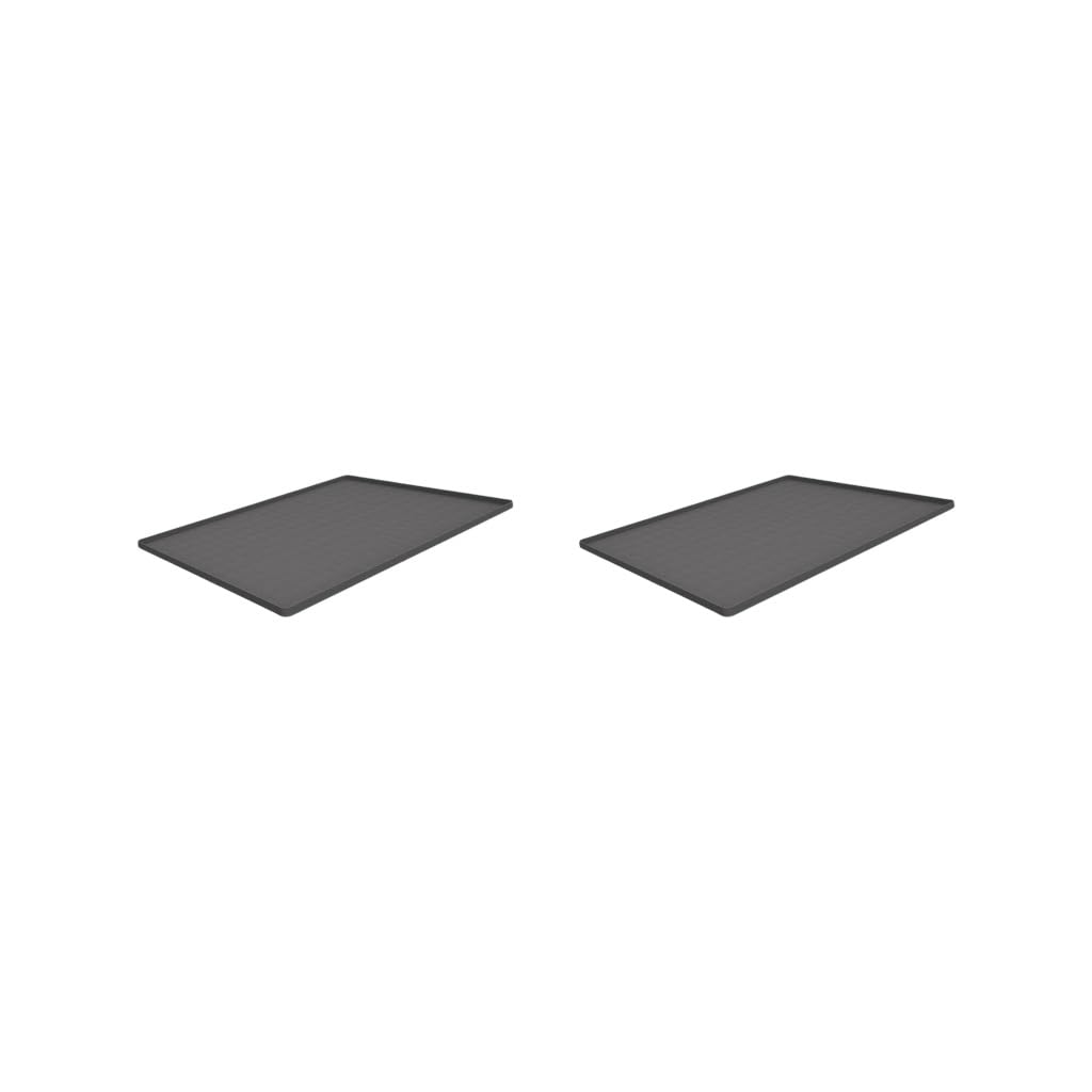 Set di 2 coperture protettive in silicone per lavatrice e asciugatrice, per casa, cucina, lavanderia, colore nero, Set da 2 (nero), 60cmx60cm, come descrizione