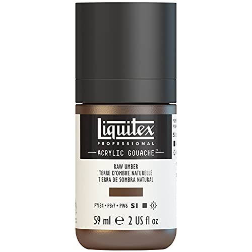 Liquitex 2059331 Professional Acryl Gouache - Umbra Natur , 59ml Flasche, matt - Acrylfarbe mit Gouache Eigenschaften, Hochdeckend, Wasserfest & Lichtecht