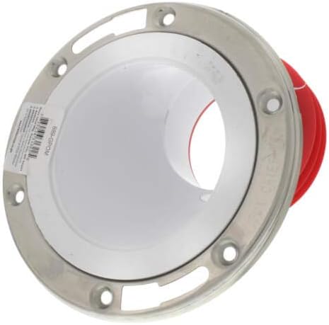 4" Inside Push Tite Offset Closet Flange w/Stainless Steel Ring, Full Flush 1-1/2" Offset