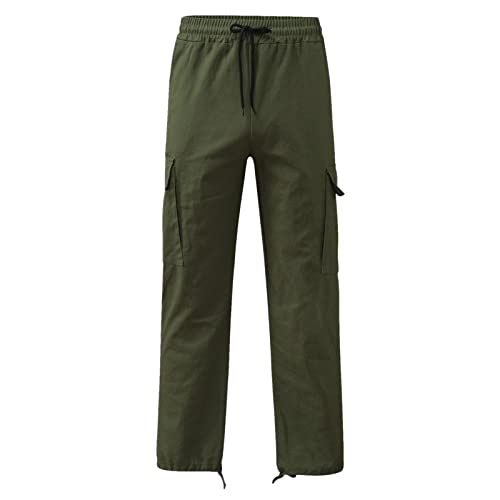 Calça cargo masculina para trabalho, jeans, folgada, para neve, esqui, caminhada, caminhada, B-ag, M