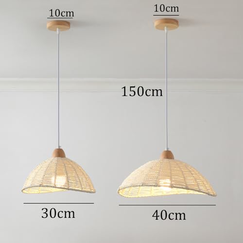 Lámpara de ratán de cúpula para eliminar la luz fría y crear ambientes cálidos 8