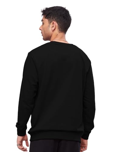 Image of LEOTUDE Men Solid Regular Sweatshirt Material Loopknit