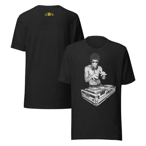 Bruce Lee DJ Dragon BL85 Yellow Logo Short Sleeve Unisex t-Shirt