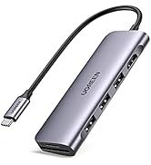 UGREEN Revodok USB C Hub Multiport Adapter, 6-in-1 USB C to HDMI Adapter with 4K HDMI, 3 5Gbps US...