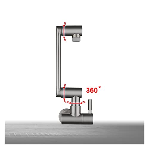 Robinet de cuisine pliable entrée de mur pour résoudre le manque d'espace