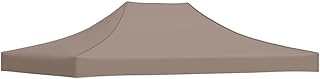 vidaXL Partyzelt Dach UV-beständig Wasserbeständig Ersatzdach Dachplane Zeltdach Ersatz Dach Plane für Gartenzelt Pavillon 4,5x3m Taupe 270g/m²
