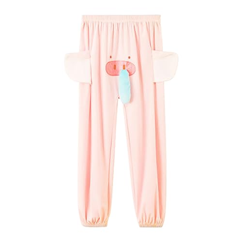 Elephant Pants for Kids Boys Girls Funny Thin Fleece Pants Unisex Elastic Waist Cute Casual Pants with Cartoon Ears