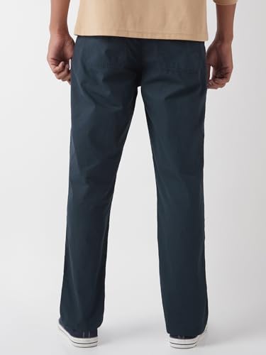 Image of Bewakoof Men's 100% Cotton Solid Regular Fit Pant | Pant for man | Chinos pants for men | Men trousers | Casual Pants for Men | Trousers for man | Men's Regular Casual Pants | Cotton Pant for Men | Everyday Casual | Utility Streetwear | Lightweight & Flexible