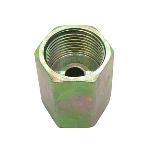 Image of 1 Piece Metric M20X1.5 To M20 X 1.5 Female Coupling Adapter Steel Hydraulic Fitting