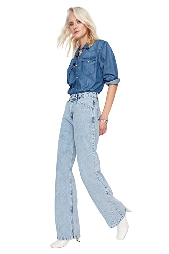 Jean Large Taille Haute Trendyol Polyvalent pour Vos Looks Casual
