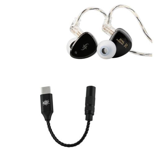 SIMGOT EM6L 1DD+4BA écouteurs audiophiles de haute précision et DAC Kiwi Ears AD1 USB-C