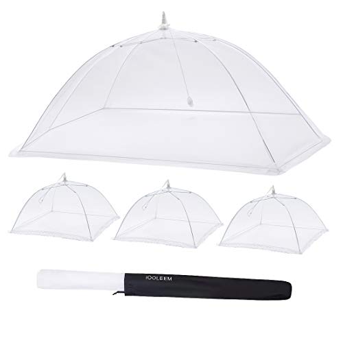 IOOLEEM (Pack of 4) Mesh Food Tents/Food Covers for Outdoors / 1 Storage