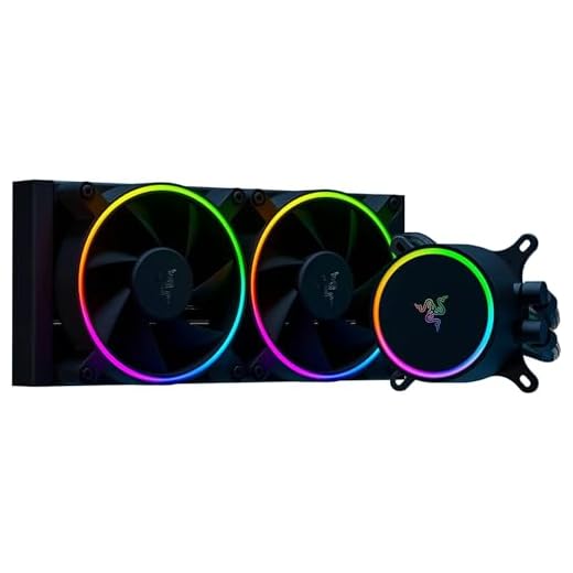Razer Hanbo Chroma RGB All-In-One Liquid Cooler aRGB Pump Cap: Ultimate AIO Design - Quiet, Powerful aRGB Fans - Silent, Efficient Liquid Cooling - PWM Fan Controller Support - RGB Chroma aRGB - 240MM