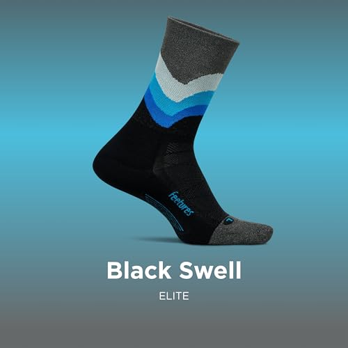 Image of Feetures Elite Light Cushion Mini Crew Sock - Sport Sock with Targeted Compression