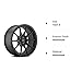 KONIG Dekagram Wheels Semi-Matte Black Aluminum (1 x 1. inches /5 x, 1 inches Offset)