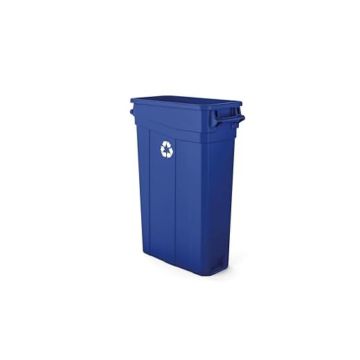 Slim 23 Gallon Recycling Bin for Tight Spaces