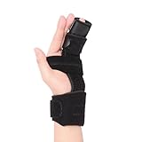 Pinky Finger Splint, Boxer Fracture Splint, 4th & 5th Metacarpal Brace, Hand Splint for Broken Finger, Trigger Finger Brace, Adjustable 2 Finger Brace for Arthritis, Tendonitis, Mallet Finger(S/M)