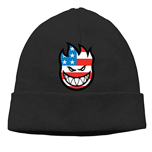 Spitfire Flaghead 2022 Comfortable Soft Slouchy Beanie Hats Thin Fashion Knitted Caps Unisex Hip-Hop Skull Hat Classic Black
