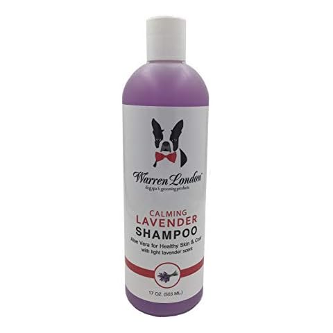Calming Lavender Dog Shampoo w/Aloe Vera & Essential Oils- Warren London- Made in USA- 17oz Cover