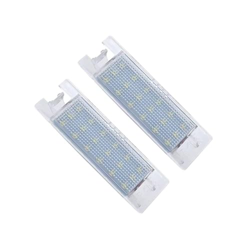Luces de matrícula Fiat Punto Evo 2010 repuesto lámpara trasera 46535479 pack de 2