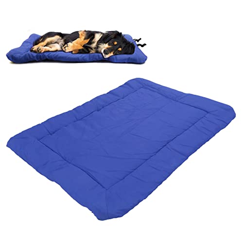 Lit portable pour chien Pilipane tapis pliable bleu imperméable - 5
