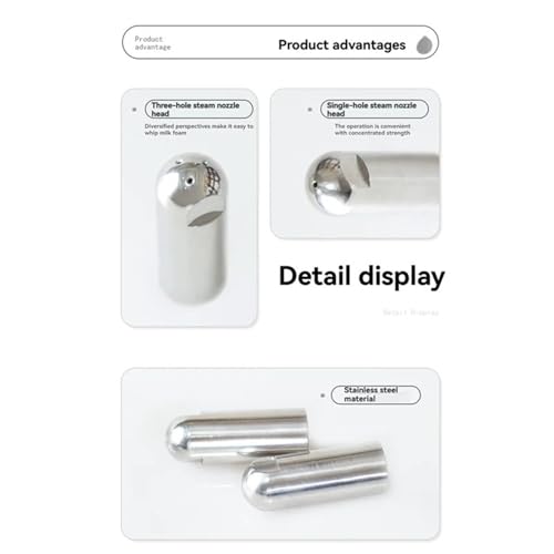 Reemplazo De Boquilla De Vapor, Compatible Con Delonghi,9 Series EC9555/EC9455/EC9885, Accesorios For Máquina De Café Espresso(1 Holes) - imagen 3