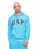 GAP Mens Heritage Logo Pullover Hoodie Aquarius M