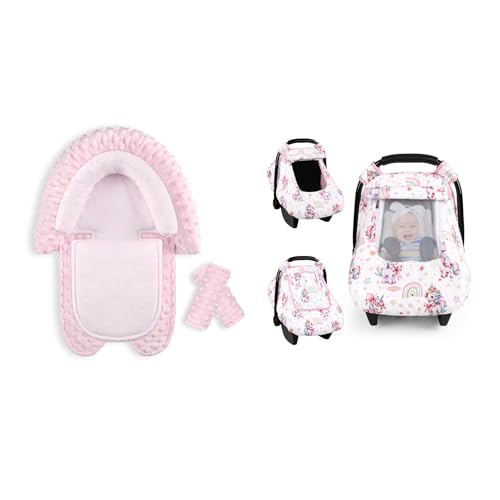 Insert para asiento de bebé con soporte para cabeza y cuerpo miniatura 1