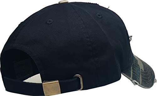 Image of KBETHOS Vintage Washed Distressed Cotton Dad Hat Baseball Cap Adjustable Polo Trucker Unisex Style Headwear
