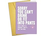 Nchigedy Funny Baby Shower Card, New Baby Congratulations Card for Her, Sarcastic Greeting Card for Mother To Be, Humorous Pregnancy Card