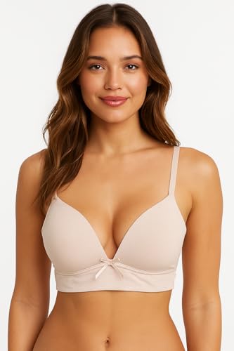 Image of Viola's Secret 6 Pack of Color Print T-Shirt Bras B Cup C Cup and D Cup