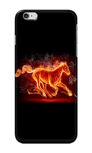 Image of PRINTFIDAA Printed Hard Back Cover Case for Apple iPhone 6 | iPhone 6S Back Cover (Fiery Horse) -112