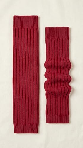 Image of Women's Cable Knit Leg Warmers - Ribbed Knee High Boot Socks for Winter, Layering & Dance Warmups
