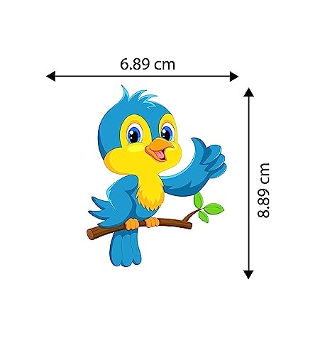 Image of Fridge Magnet Cute Bird Decorative Magnet for Refrigerator, Home, Kitchen and Office Decoration Multicolor